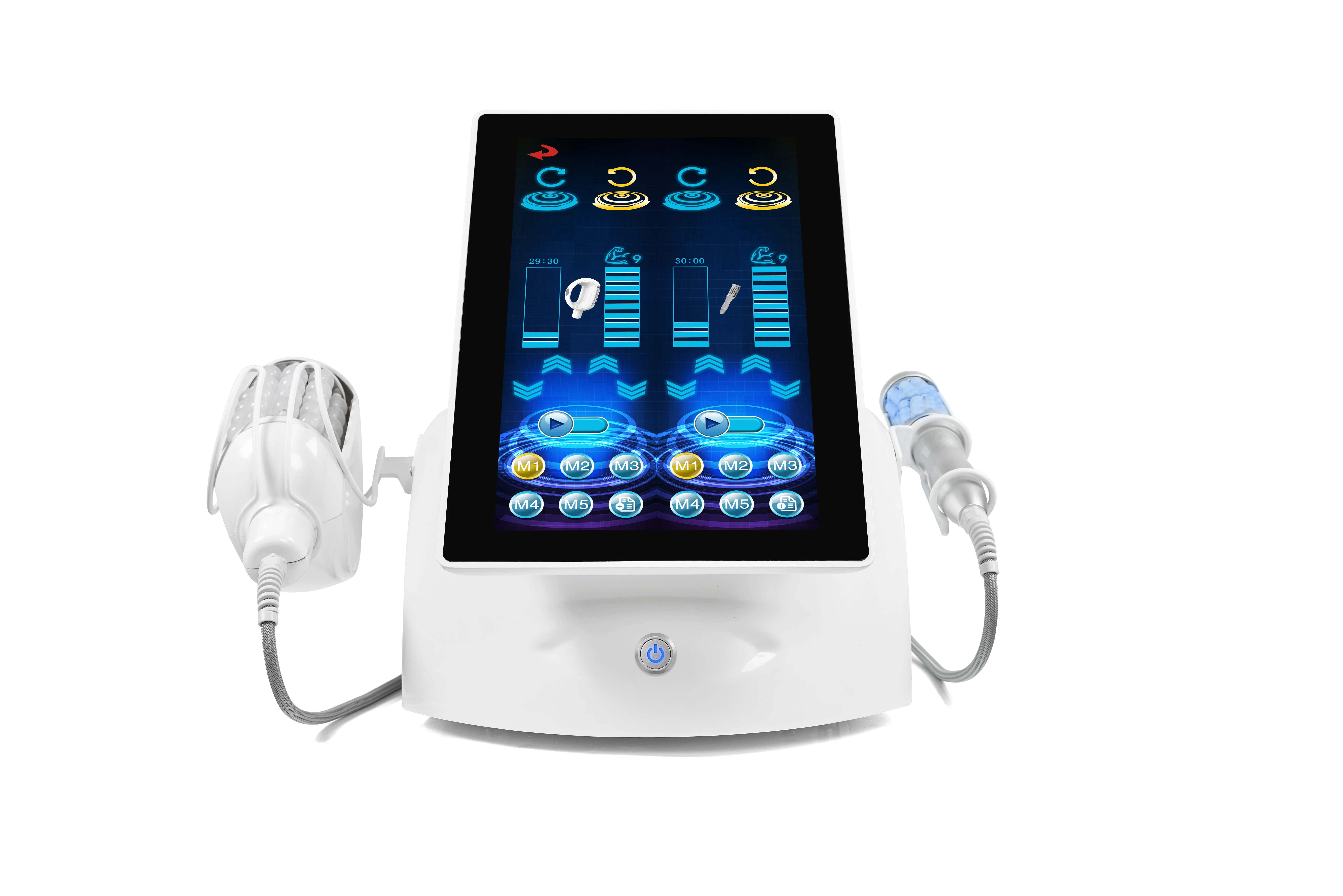 

2 Handles 360 Roller Therapy Slimming Inner Ball Roller Machine Lymphatic Massage Roller Machine Cellulite For Face Body