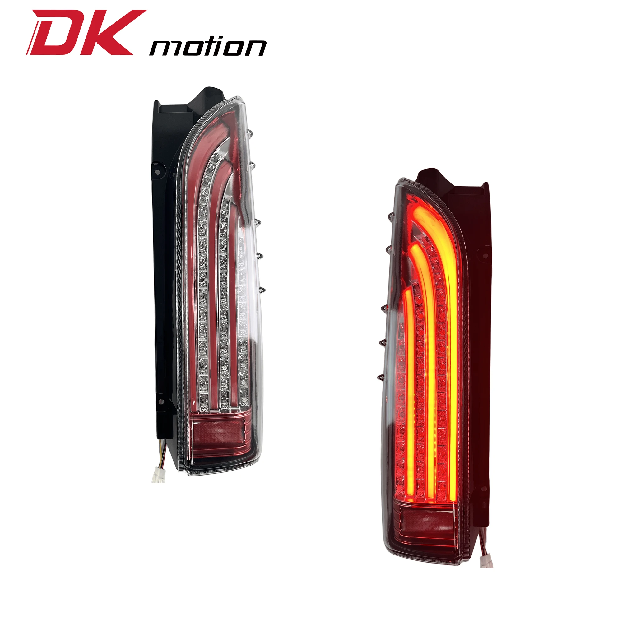 

DK Motion Car LED Taillights For Toyota Hiace 200 2005-2018 Water Running Light 05-18 H200 H300