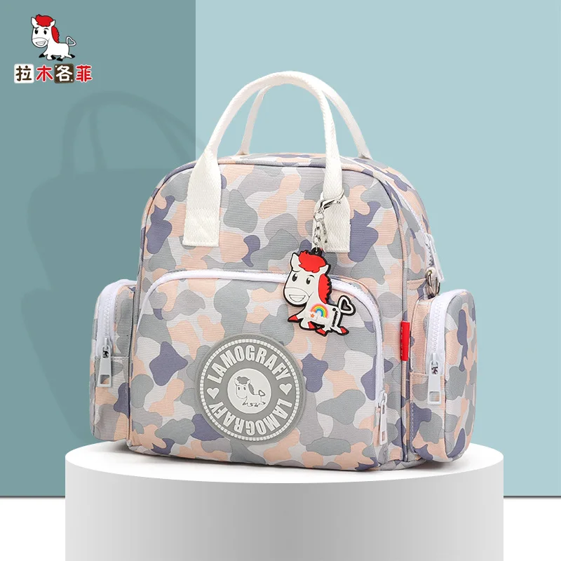 Neue gedruckt mama tasche kleine multi-funktion mode mutter tasche einzelnen schulter kreuz-körper mutter und baby tasche
