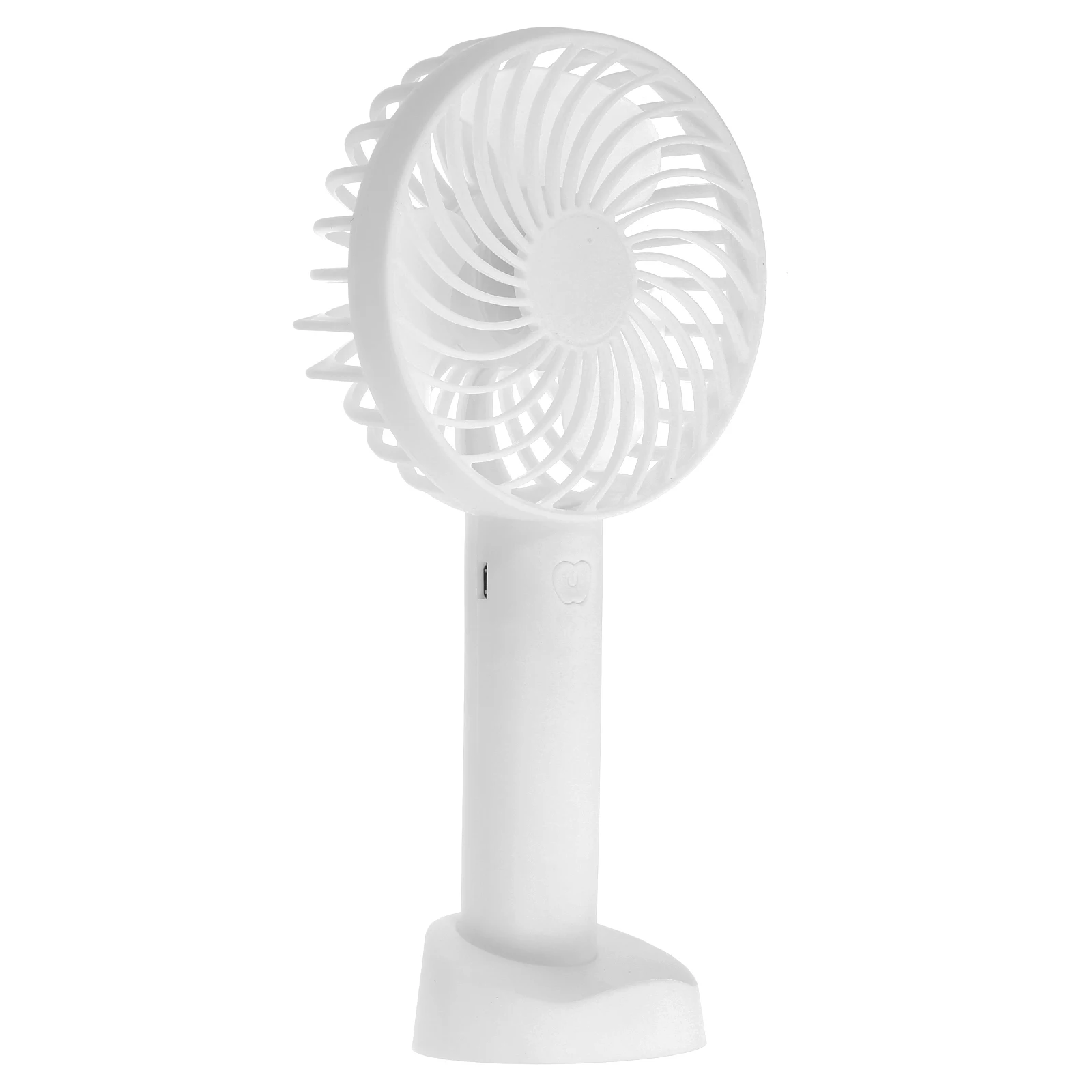 

Portable Handheld Fan Convenient Desktop Fan Small Summer Fan Simple Style USB Fan for Dormitory Home Office (White)