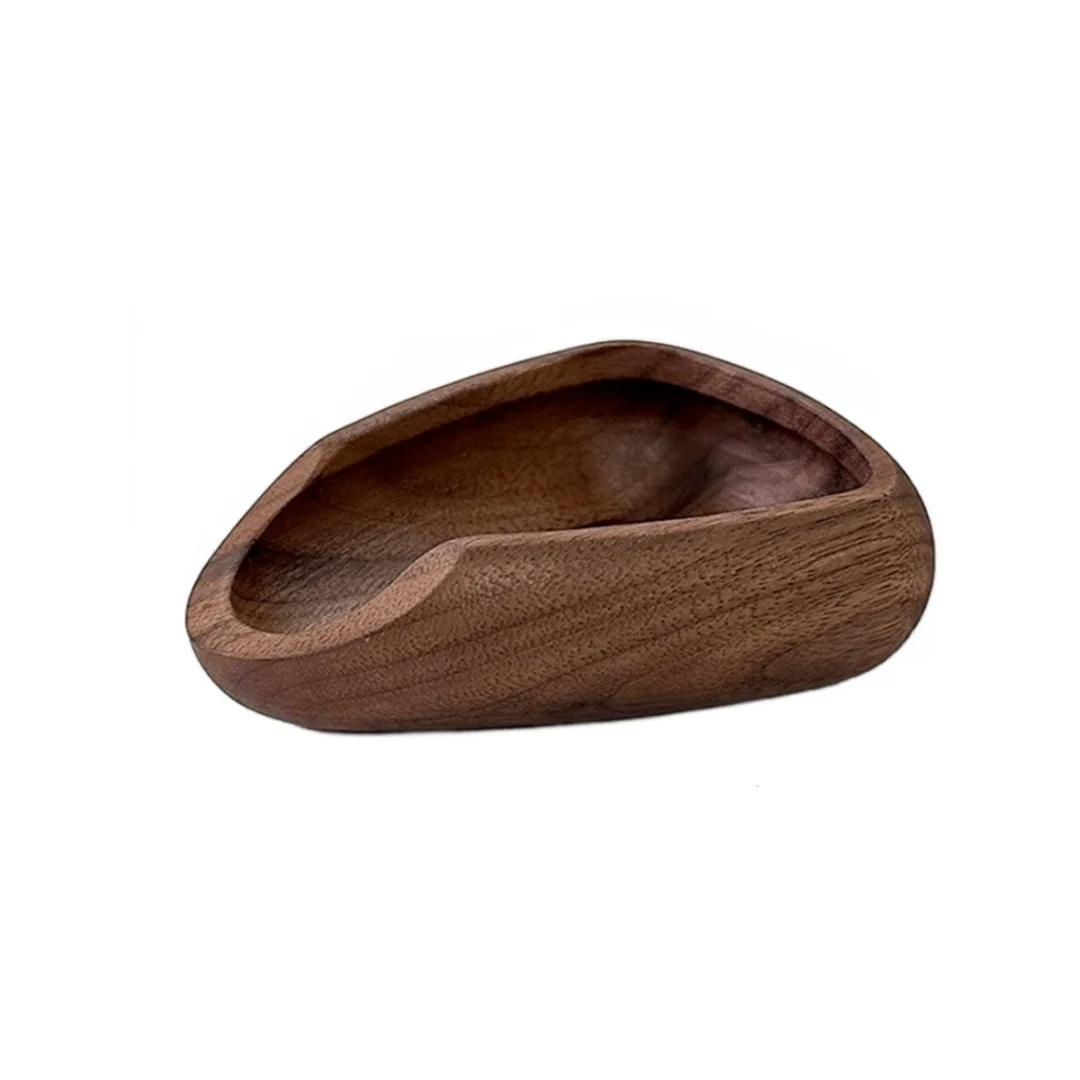 NONE Kaffeebohnentablett aus Holz mit schlankem schwarzem Sprühgerät, Holzschale für Kaffeebohnen, perfekt für Kaffeelegeisterte und Baristautos 7