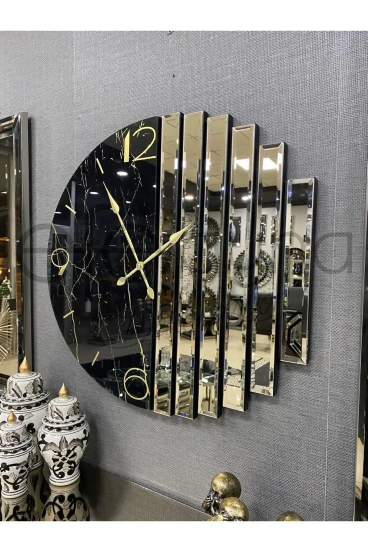 Rhythmic-bronze Mirror Wall Clock Message us to find out the BULK sale price.