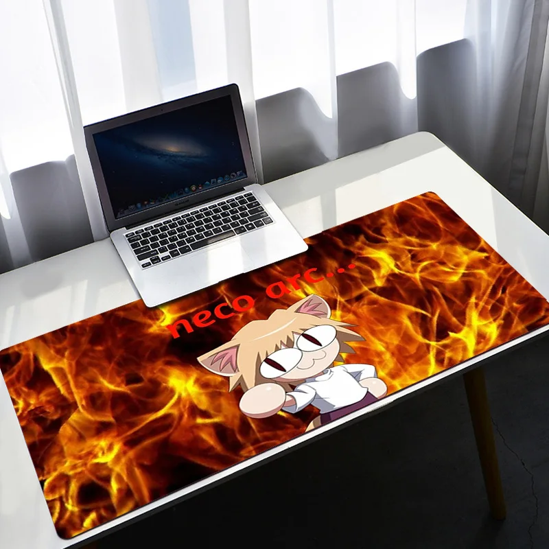 Neco-arc Gamer Cabinet Mouse Pad Anime Gaming Accessories Rubber Keyboard Office Tables Computer Desk Mat Carpet Mousepad