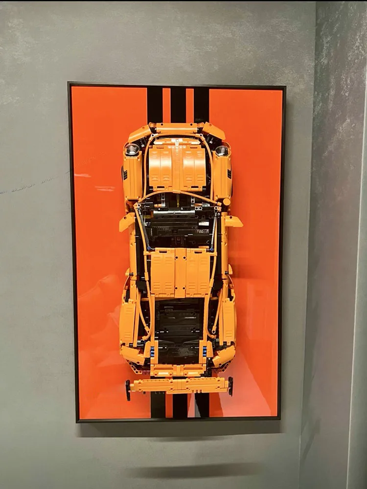 

31,5-дюймовое настенное крепление для модели LEGO 42056, настенное крепление для автомобильных строительных блоков Porsche 911 GT3 RS