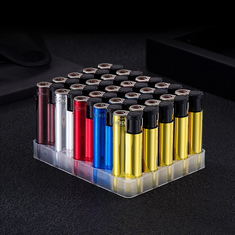 

New Metal Direct Rush Lighter Personalized Windproof Flame Boutique Disposable Men's Smoking Cigarette Lighter Factory Wholesale