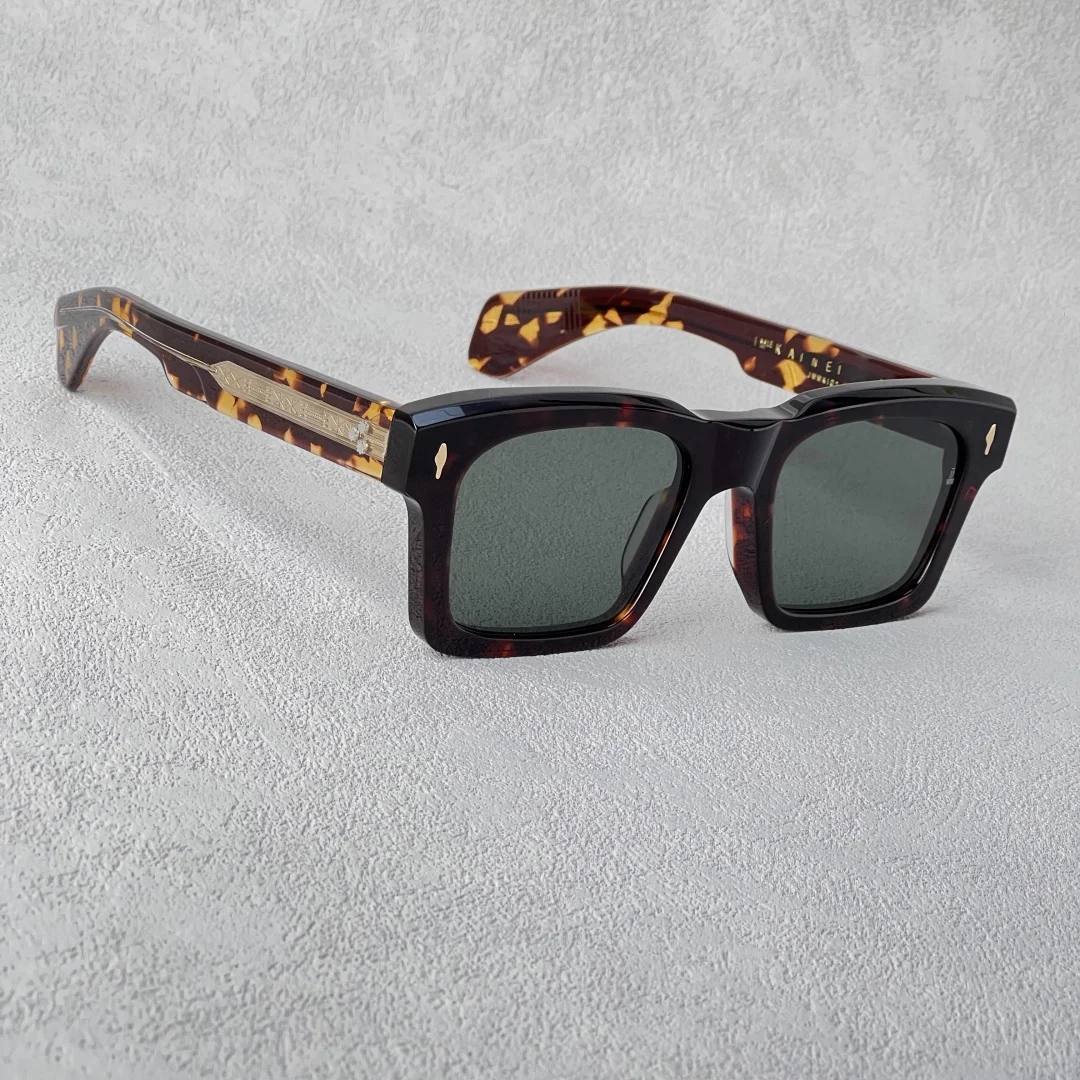 

JMM KAINE Oversized Square Sunglasses Handmade in Japan UV400 Designer Eyewear Top Quality Prescription Glasses for Men