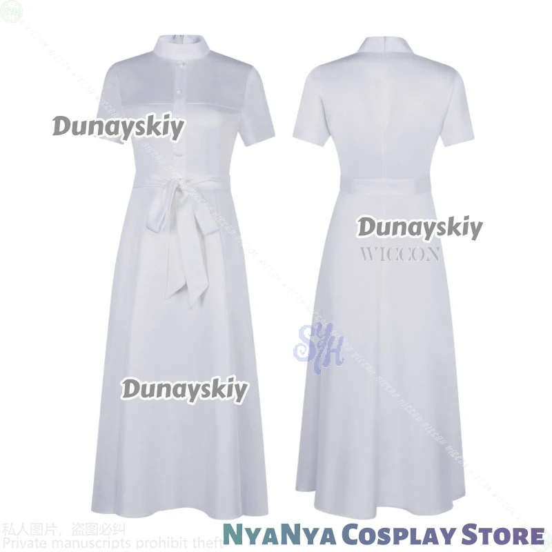 Oumi Shiori تأثيري جديد أنيمي هذا الوحش يريد أن أكلني disfraz فستان أبيض طويل Kawaii لطيف لوليتا طويل 150 سنتيمتر الباروكات هالوين