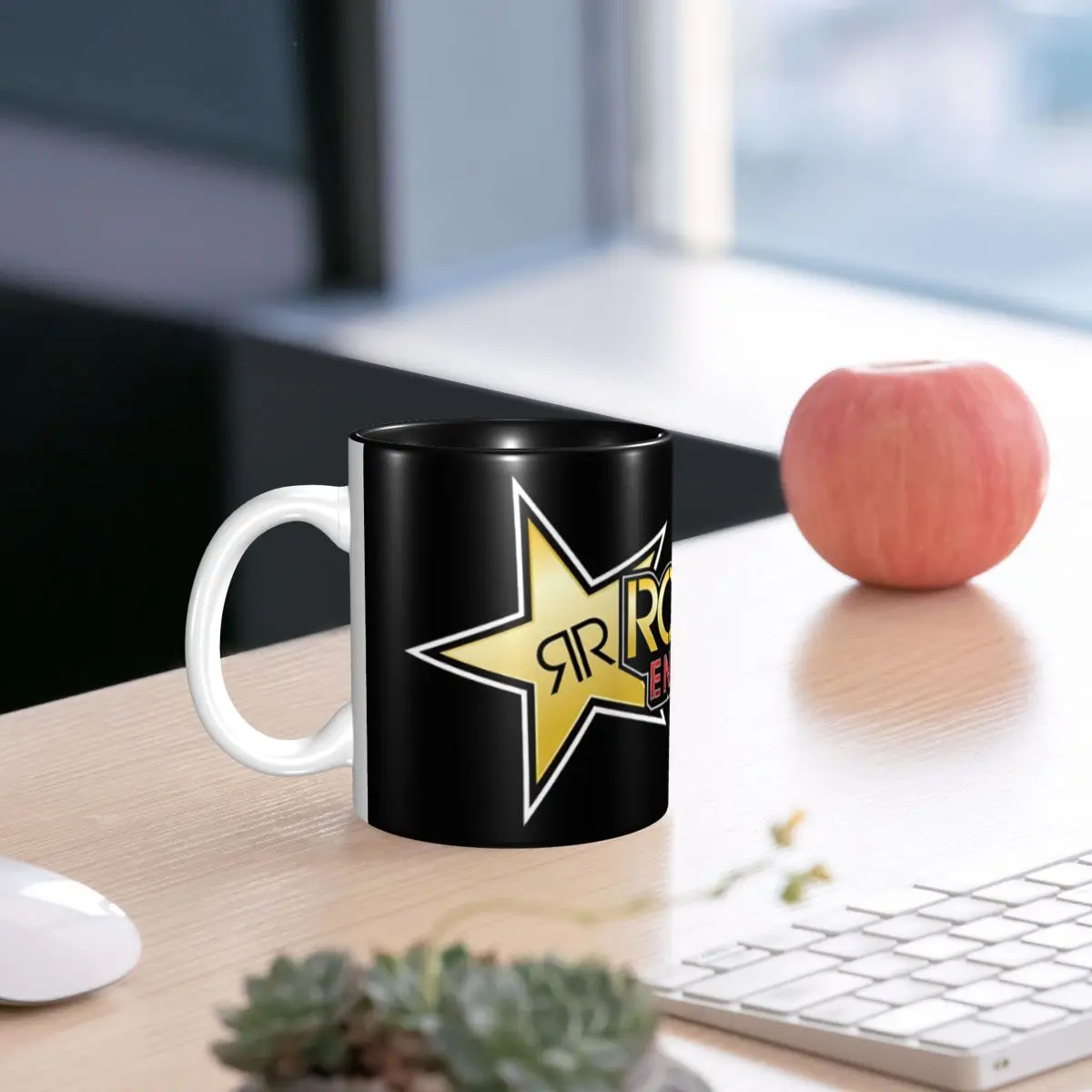 Rockstar Energy Drink Mug Funny Ceramic Coffee Cups Tea Mugs Milk Cup Drinkware Gift for Woman Man