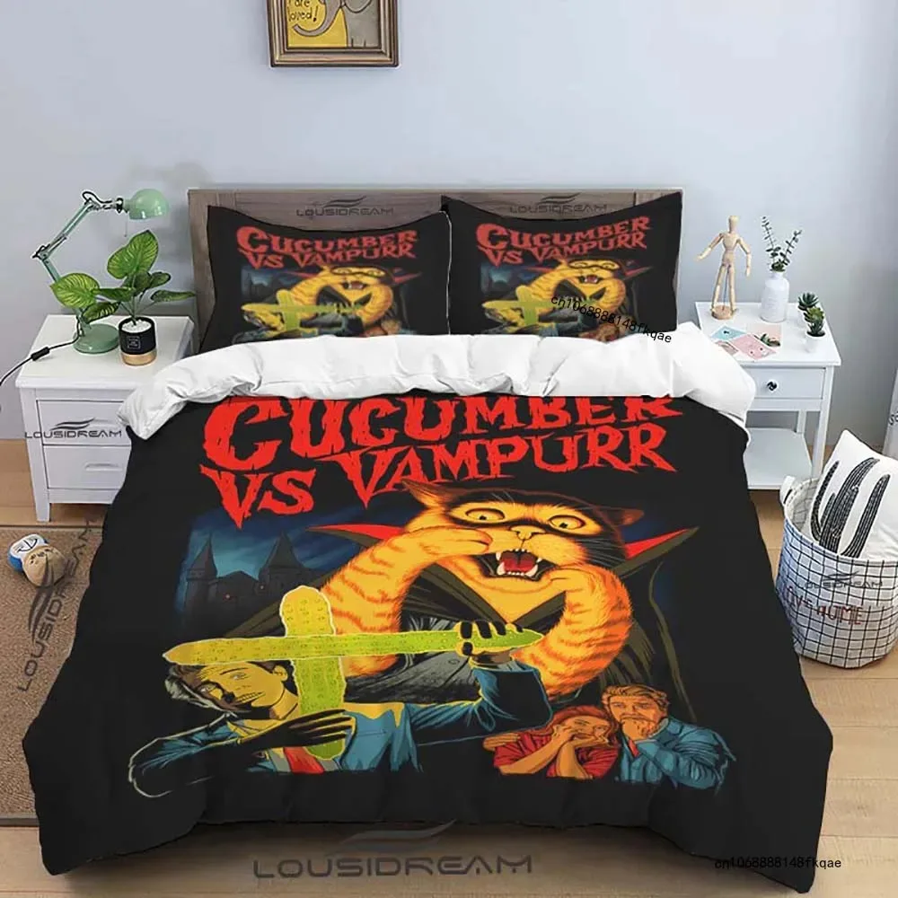 The Return of Vampurr Horror Movie Christmas Gift King Twin Double Boys Bedding Set Microfiber or Polyester Duvet Cover Set