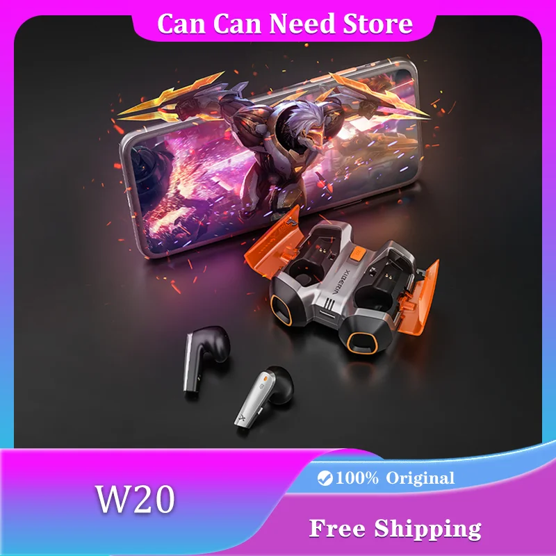

XIBERIA W20 Wireless Bluetooth Earphones IPX4 Waterproof Dustproof ENC TWS Low-latency Long-lasting Half-in-ear Gaming Earbuds