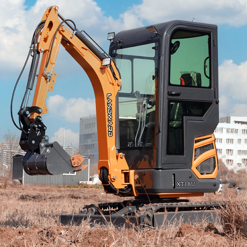 Europe Farm 1.8 Ton Mini Excavator 1 Ton Hydraulic 1800kg Small digger Garden Micro Excavator 2 Ton Kubota Power Customized Sale