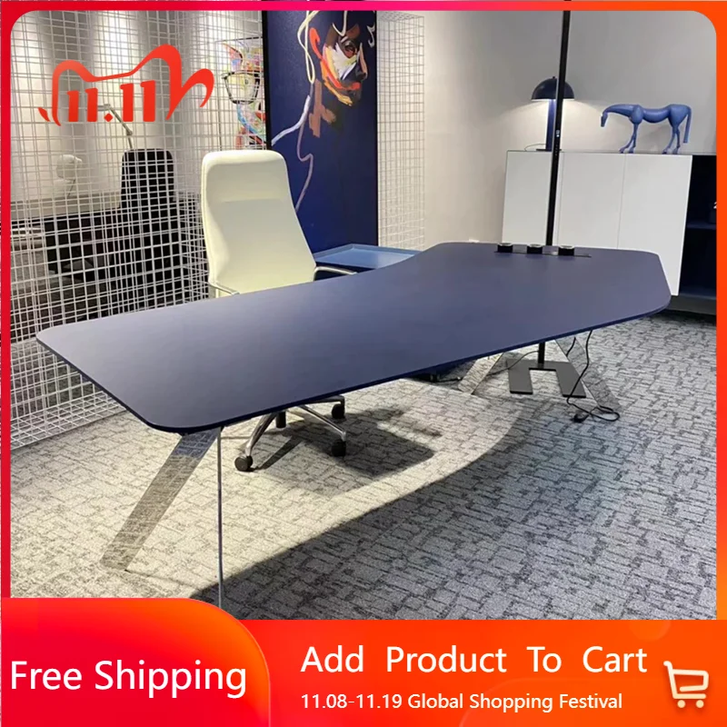 

Beautiful Computer Table Work Aesthetic Modern Writing Reading Office Desk Study Portable Executive Bureau Office Furniture