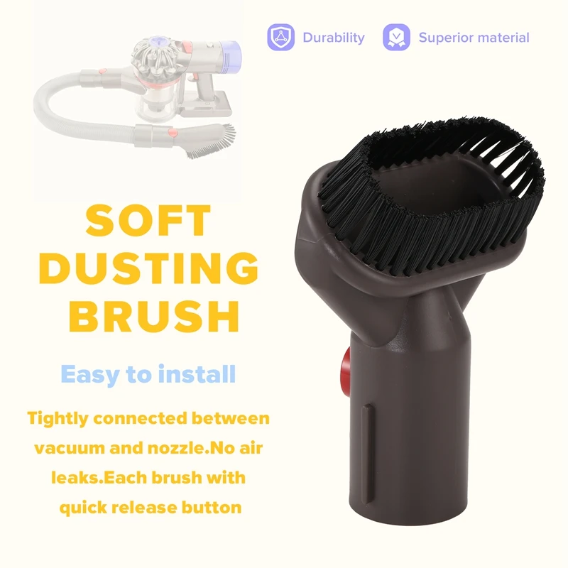 Kit de fixação de escova para dyson v8 v7 v10 v11, acessórios de aspirador de pó incluindo escova de sujeira teimosa, escova de pó macia