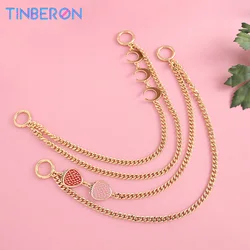 TINBERON Bag Decorative Chain Accessories Metal Handbag Underarm Chain Strap Extension Chain Bag Strap Luxury Design Bag Straps