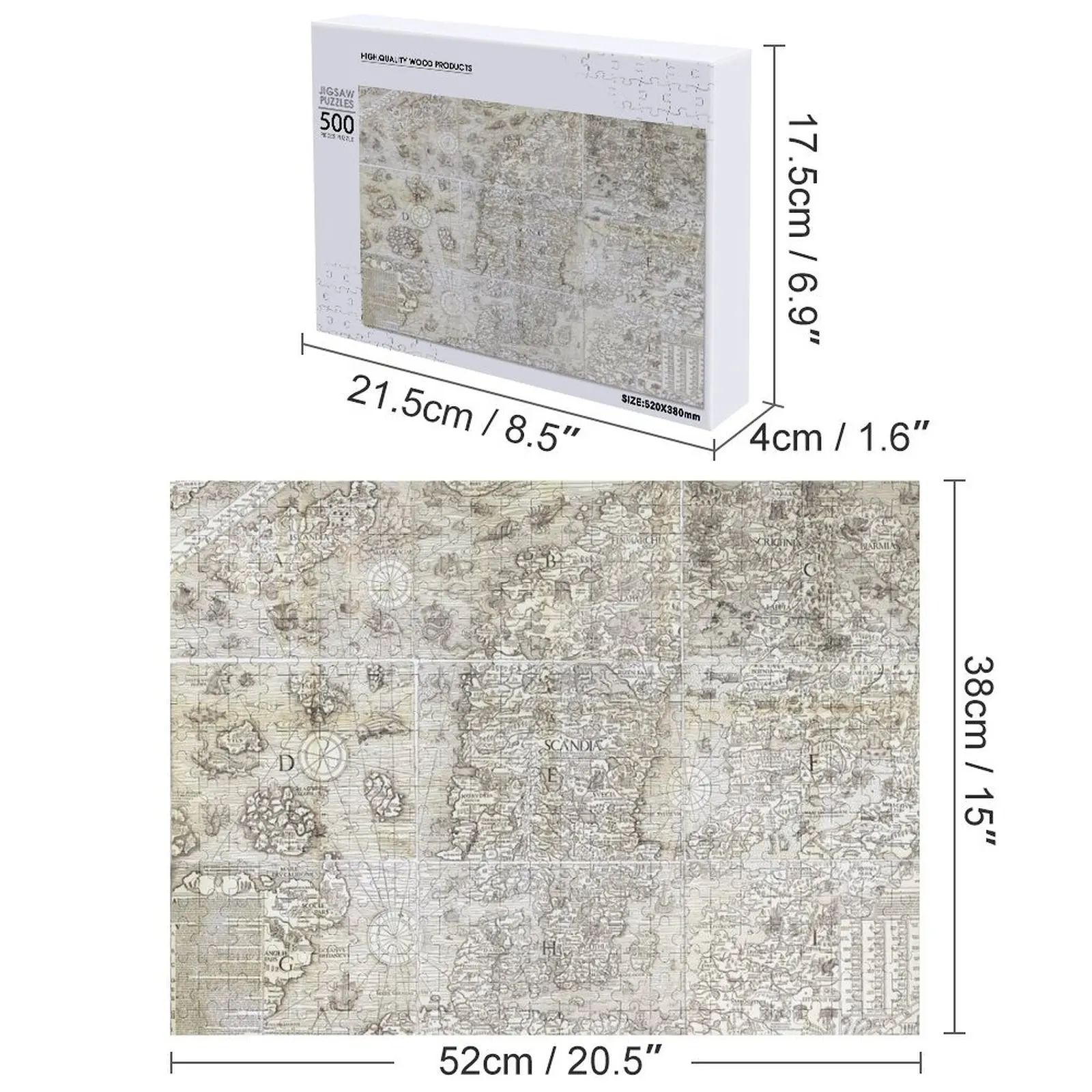 Carta Marina 직소 퍼즐 나무 장식 그림 맞춤형 어린이 선물 맞춤형 게임 어린이 퍼즐