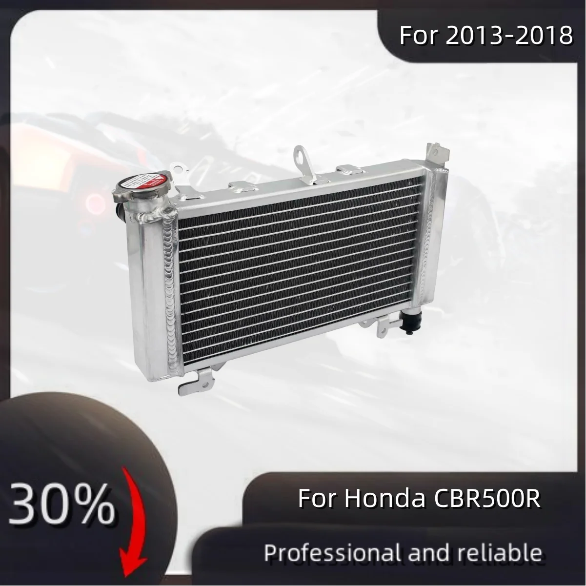 

For 2013-2018 Honda CBR500R CBR 500 R Aluminum Radiator Cooler Cooling Coolant 2013 2014 2015 2016 2017 2018