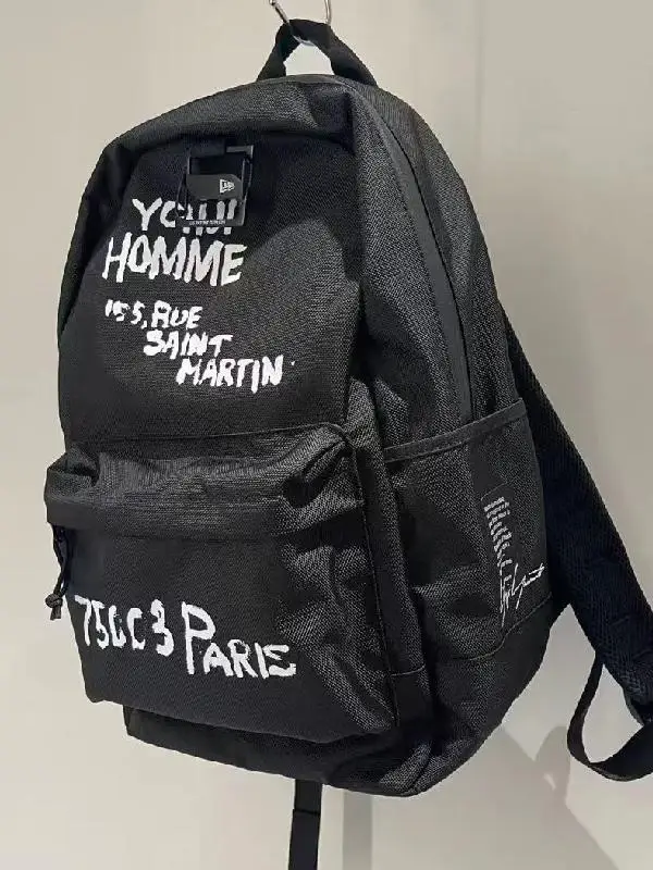 Women Graffiti Letter Backpack High Capacity Black Waterproof Computer Bag Unisex Y2k Grunge School Bags Gothic Style 2024 New