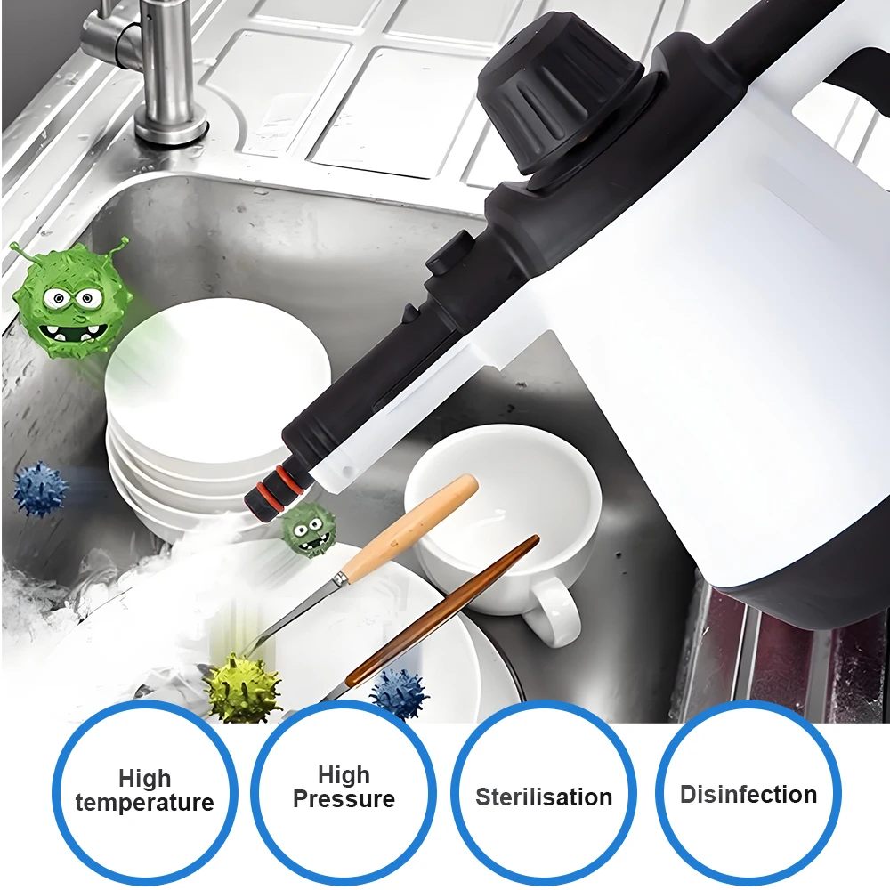 220V Handheld Steam Cleaner Multifunctional Kitchen Hood High Temperature High Pressure Appliance Cleaner Sterilization Machine