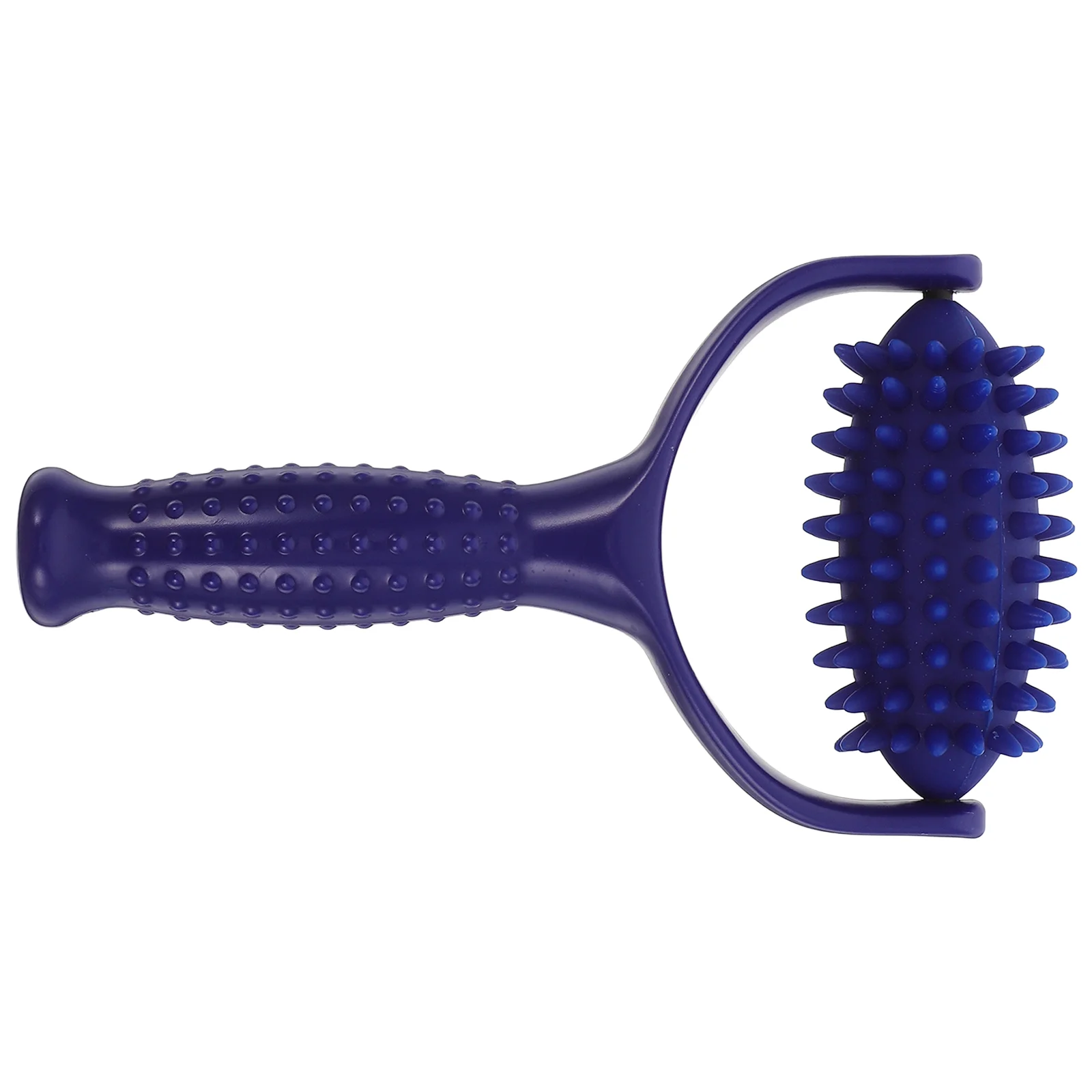 Spiked Massage Ball Roller Stick Yoga (Blue) Back Stretching Tool Leg Massager Home Neck Pvc