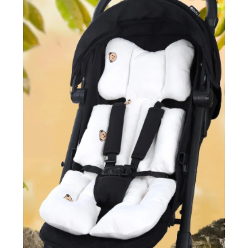 

Thick Autumn Winter Baby Stroller Cushion - Universal All Seasons Spine Protection Pad Soft Cotton Lying Pad for Baby Carriages