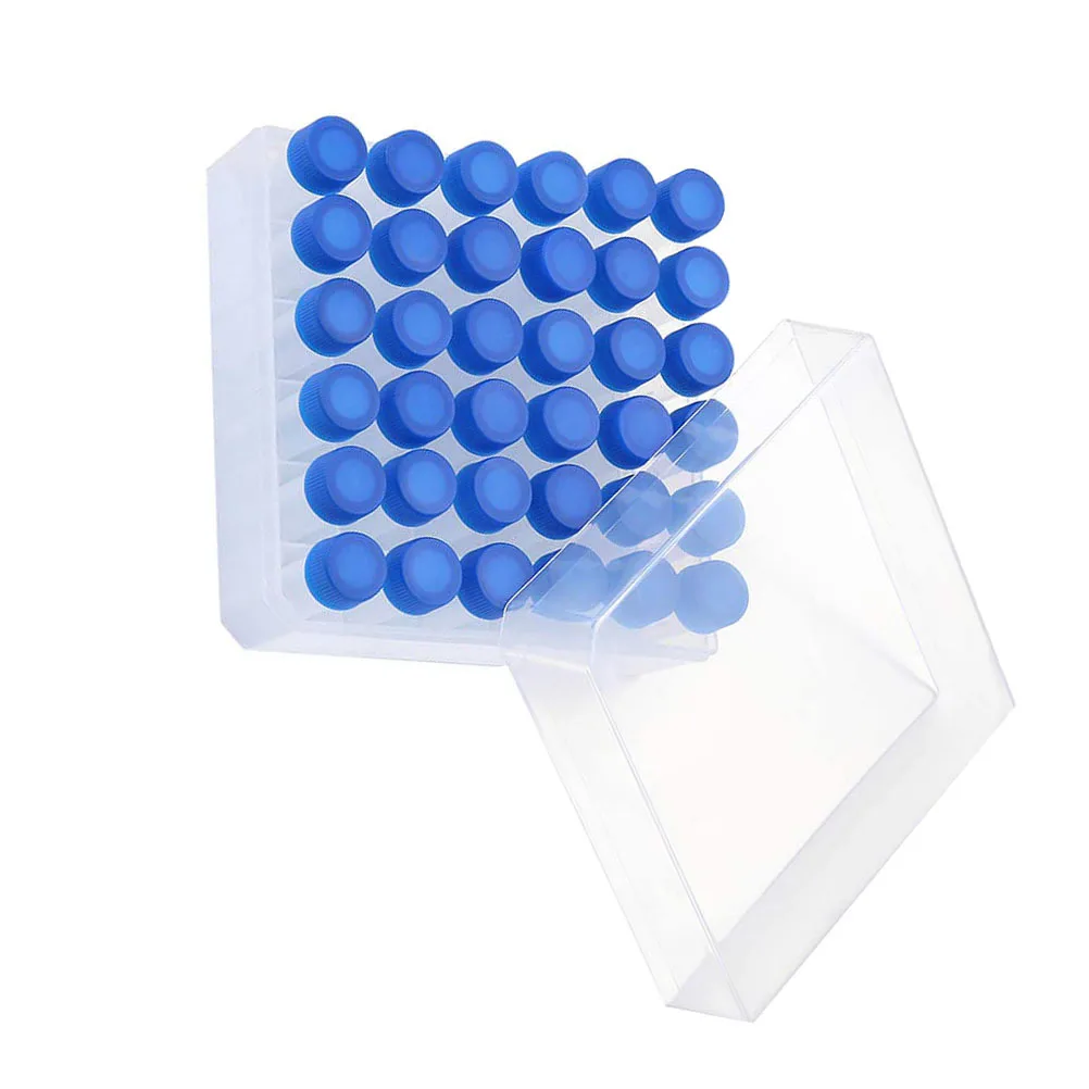

Plastic Test Tubes Freezing Tubes with Lids Plastic Cryovial Tube Sample Tubes Liquid Experiment Supplies
