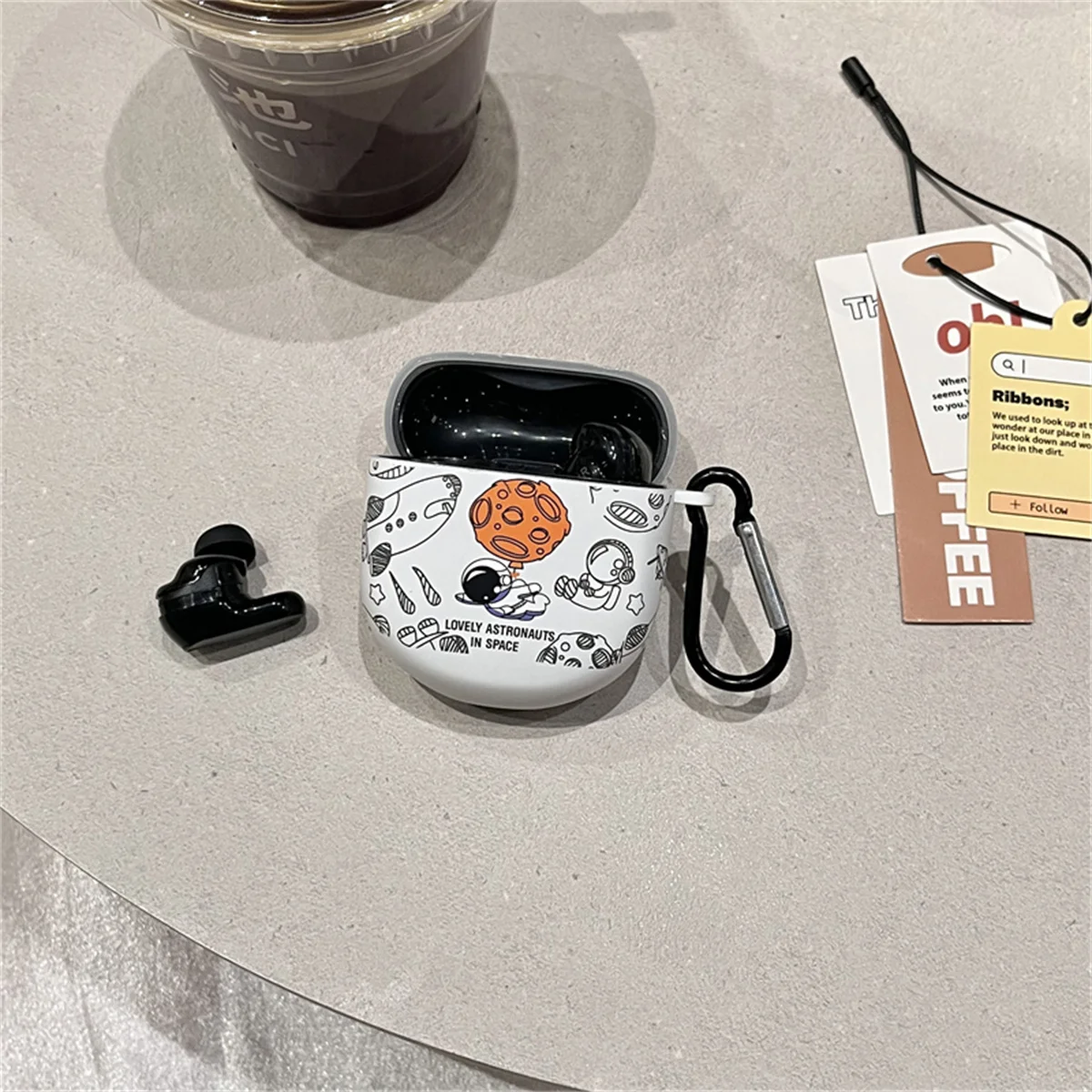 BOSE QuietComfort Earbuds II (2022) & BOSE QuietComfort พิเศษ (2023) ฝาครอบพร้อมตะขอหูฟังนักบินอวกาศน่ารัก