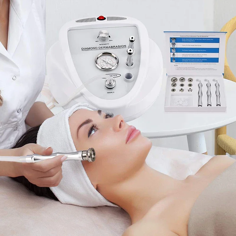 آلة اللوازم الطبية الماسية 3 في 1 جهاز تقشير الوجه عالي الشفط لتنظيف البشرة والعناية ببشرة الوجه المعدات المنزلية #6