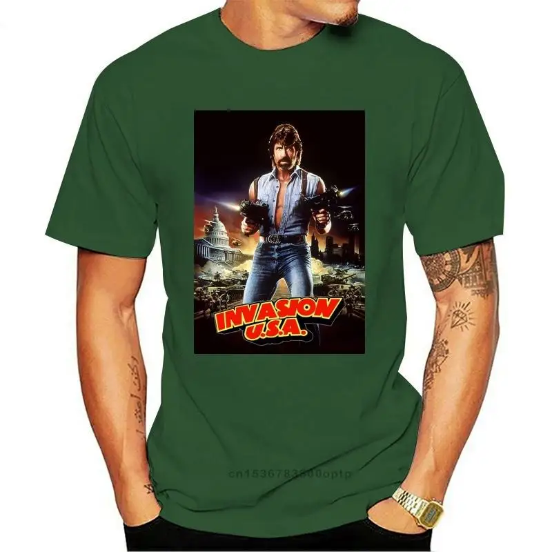 

New INVASION U.S.A T-shirt Chuck Norris movie 1985