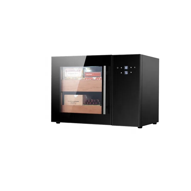 Electric Wine Cooler 40L Small Cigar Humidor Cooler For Home Or Hotel With Precise Thermostat