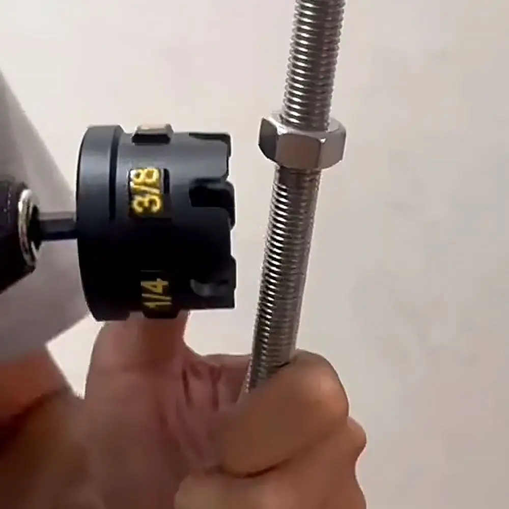 

Aluminium Alloy Nut Zipper Drill Attachment T-shaped Quick Fastening Drill Nut Driver Set Hex Shank Nut Drill Bit Wrench Tools