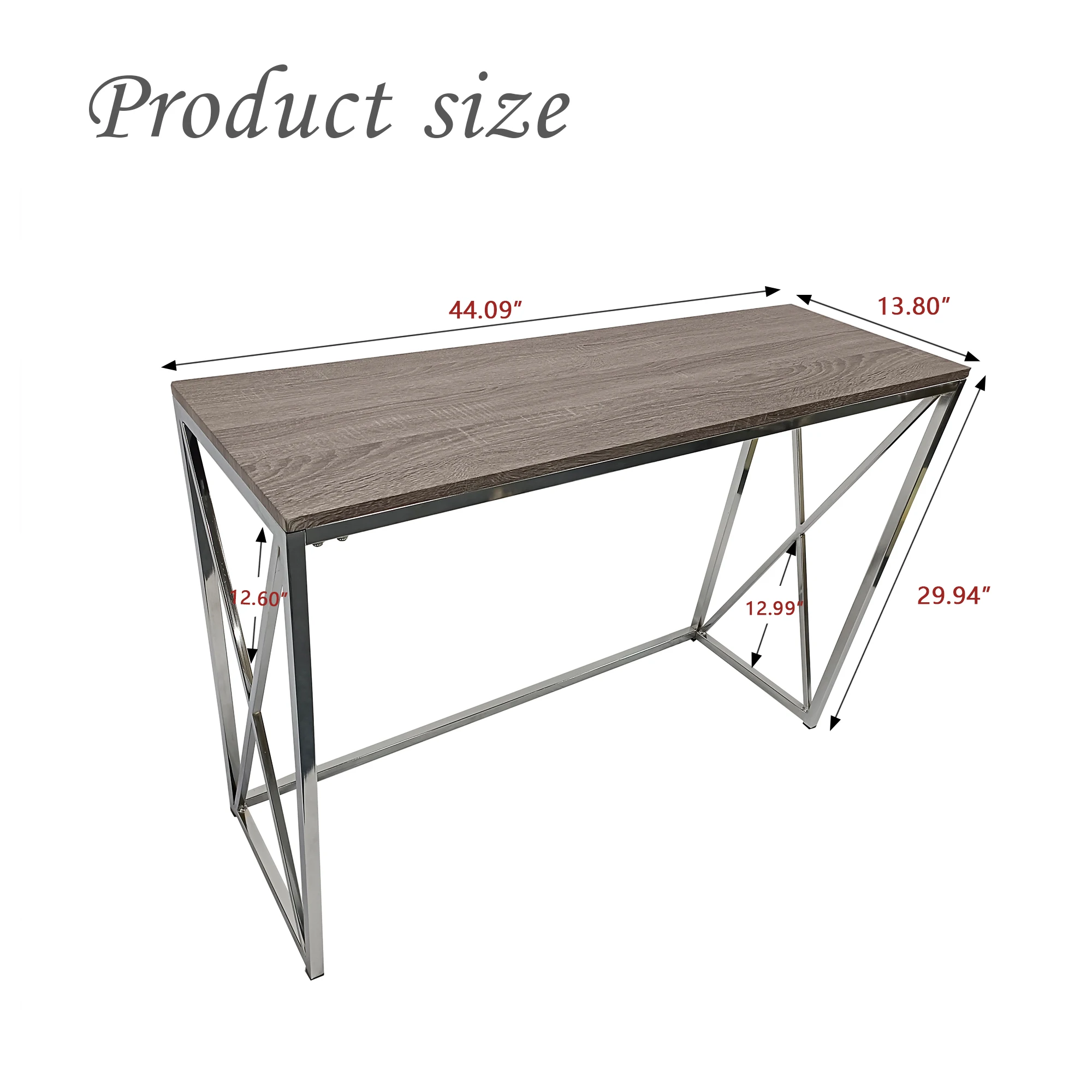 Coffee Table Silver Modern Practical Wooden Coffee Table with Sturdy Metal Legs a Rectangular Sofa Side Table in Selected Wood