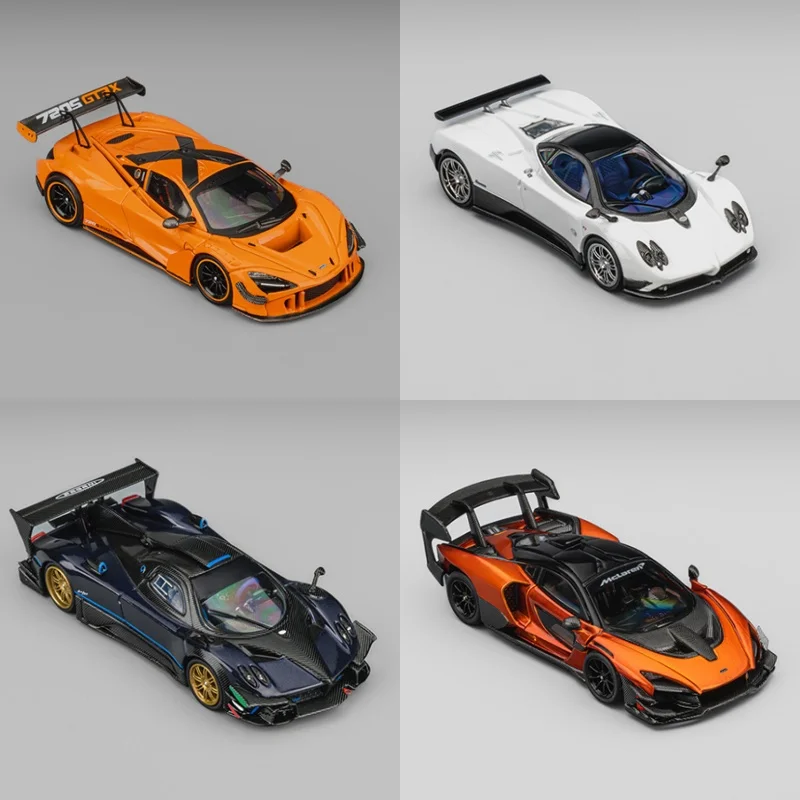 [PreSale] CM MODEL 1:64 Zonda Revo Barchetta Senna Sequoia Gray Solus GT Imola 720SGT3X Diecast Model Car