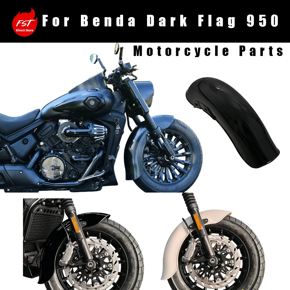 Extended & Thickened Front Fender, OEM Molded Easy-Install Mod Parts for Benda Black Flag 950