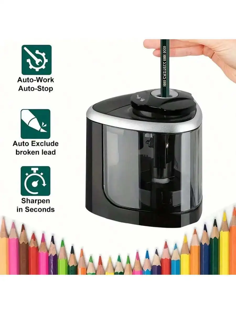 1pc Desktop  Pencil Sharpener, Automatic Japanese/Korean Creative  Pencil Sharpener, Student Powered Pencil Sharpener,No Battery