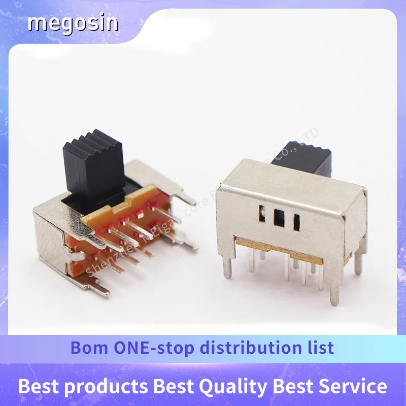 5PCS/LOT SK-23D09 side shift three-gear switch 8-pin horizontal audio amplifier sliding switch left three right one