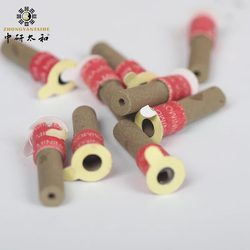 180 Pcs Mini Moxa Tube Self-Stick Tube Self Stick Chinese Moxibustion Sticker Therapy Heating Acupuntura Point