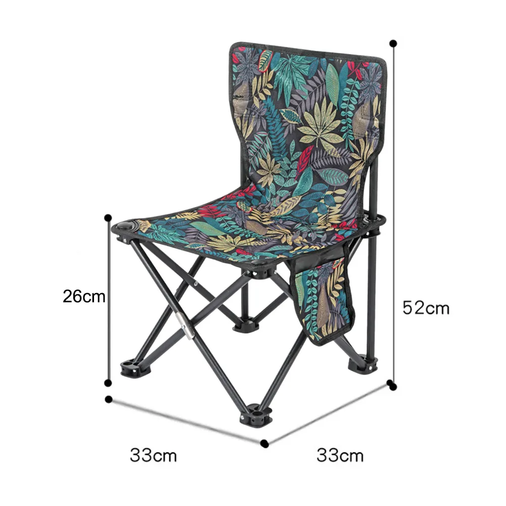 Camping Chair Outdoor Chair Folding Beach Chair Multifunctional Lazy Chair Easy Storage Fishing Chair Picnic Camping Equipment