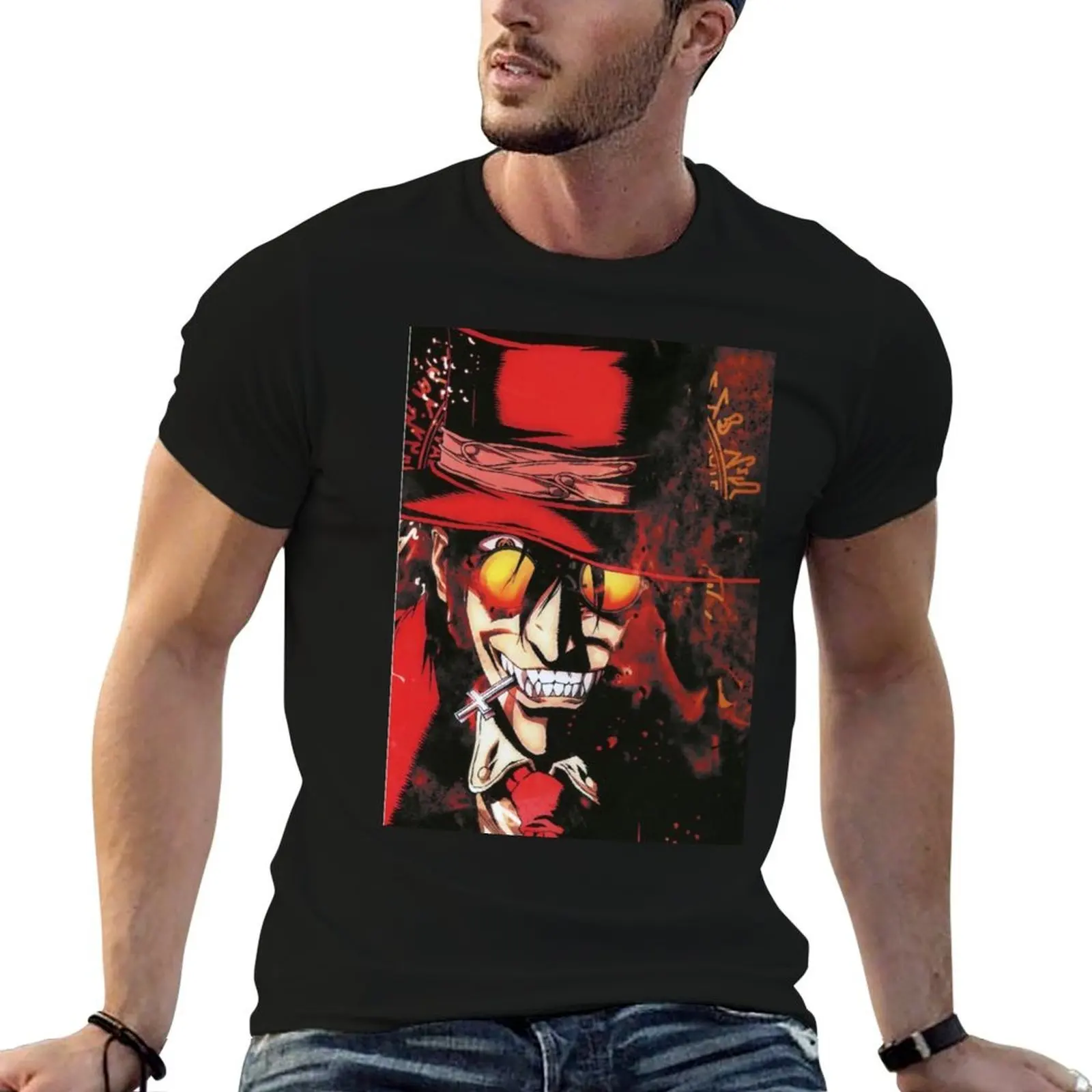 Hellsing T-Shirt essential t shirt cotton t shirts man 100% man t shirt summer T-shirt