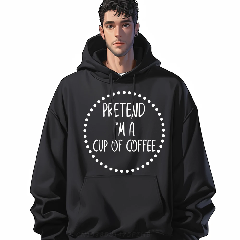 Pretend I M A Cup Of Coffee Funny Lazy Halloween Costume Luxury Hoodie Clothes Christmas Sweater