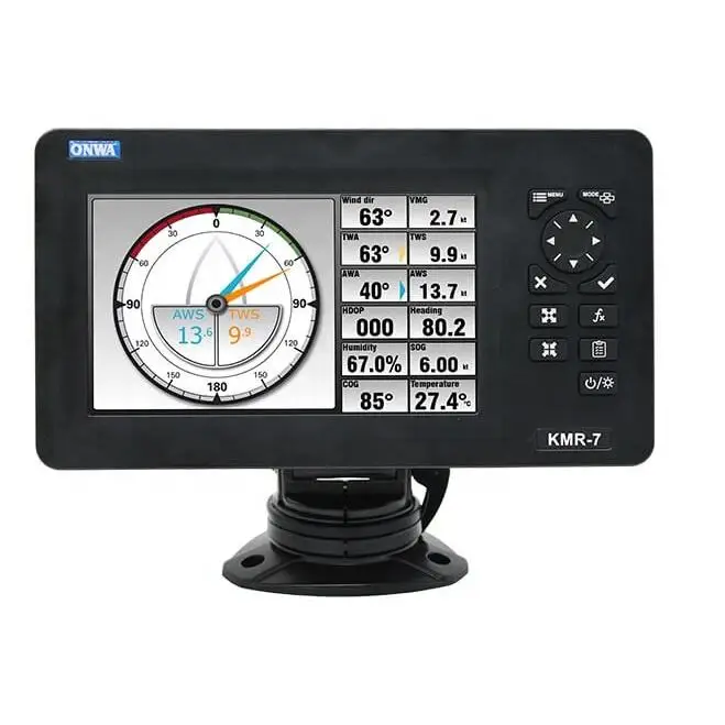 

ONWA KMR-7 7-inch Multi-Function Display With NMEA0183 Multiplexer and NMEA2K multiplexer / Weather Station Anemometer Repeater