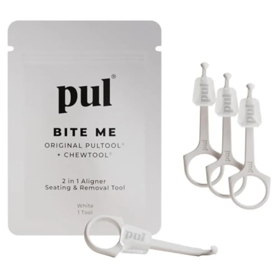 

PUL -in-1 Aligner Removal Tool and Chewies for Invisalign Aligners Retainers and Trays - Patented Invisalign Remover Tool for E