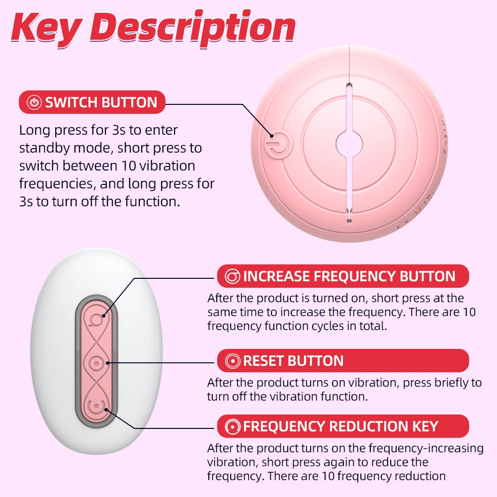 Double 10 Modes Vibrating Wireless Remote Nipple Clamps Vibrator Mini Invisible Wear Breast Massage Stimulate Sex Toys for Women