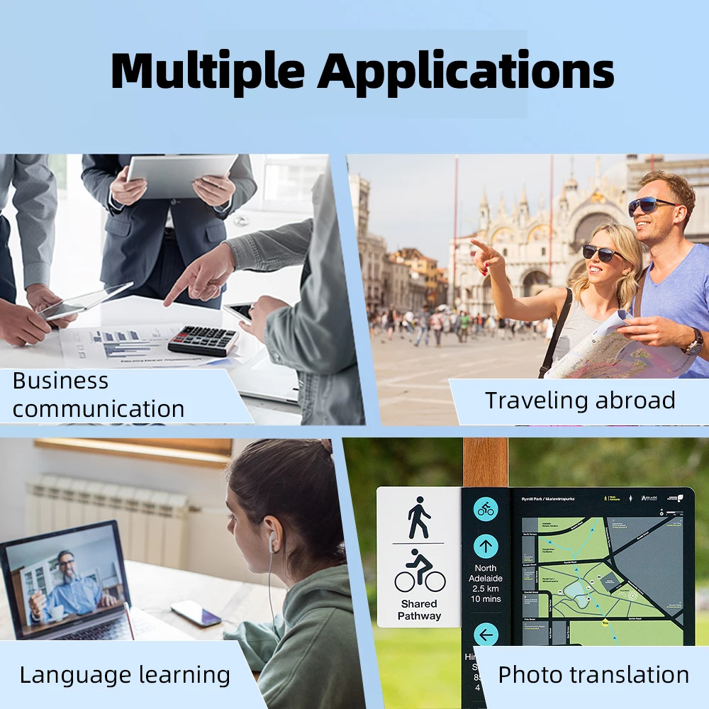 مترجم MSAI T20 160 لغة مع كاميرا في الوقت الحقيقي صوت صوتي صور عبر الإنترنت جهاز ترجمة غير متصل مساعد السفر #6