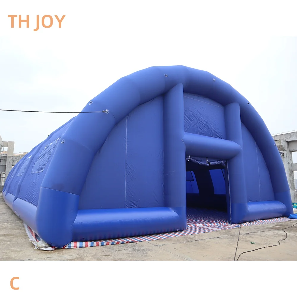 ที่กําหนดเอง 25x12m Giant Inflatable เต็นท์สําหรับกิจกรรม,กลางแจ้ง Air Blow Up เต็นท์สีฟ้า Inflatable marquee PARTY เต็นท์สําหรับขาย