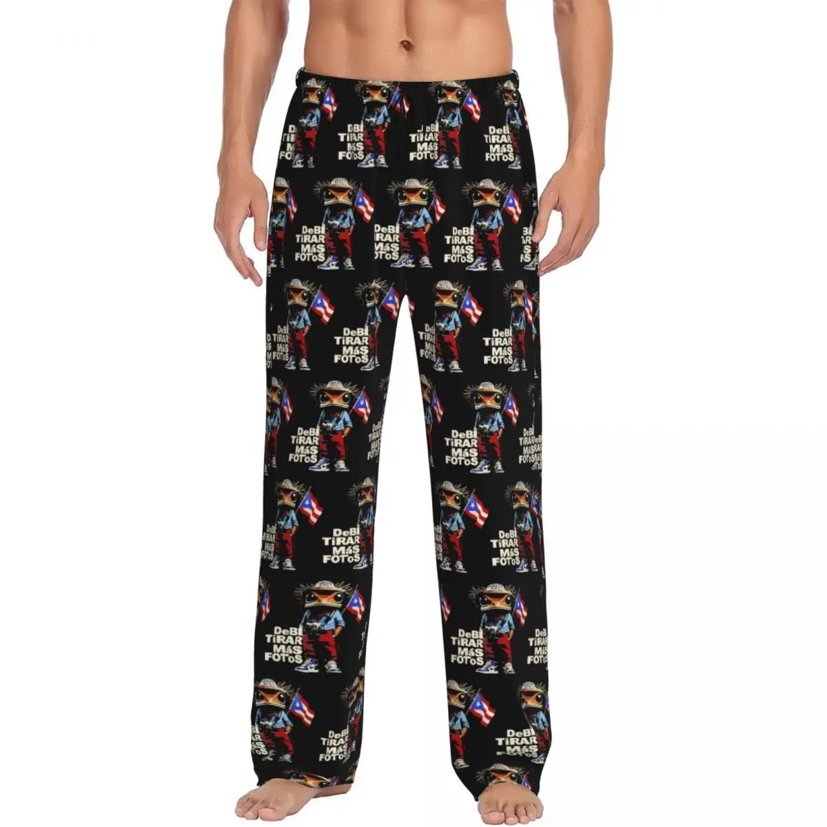 

Custom Bad Bunny DTMF Debi Tirar Mas Fotos Пижамные штаны Мужская одежда для сна для сна с карманами