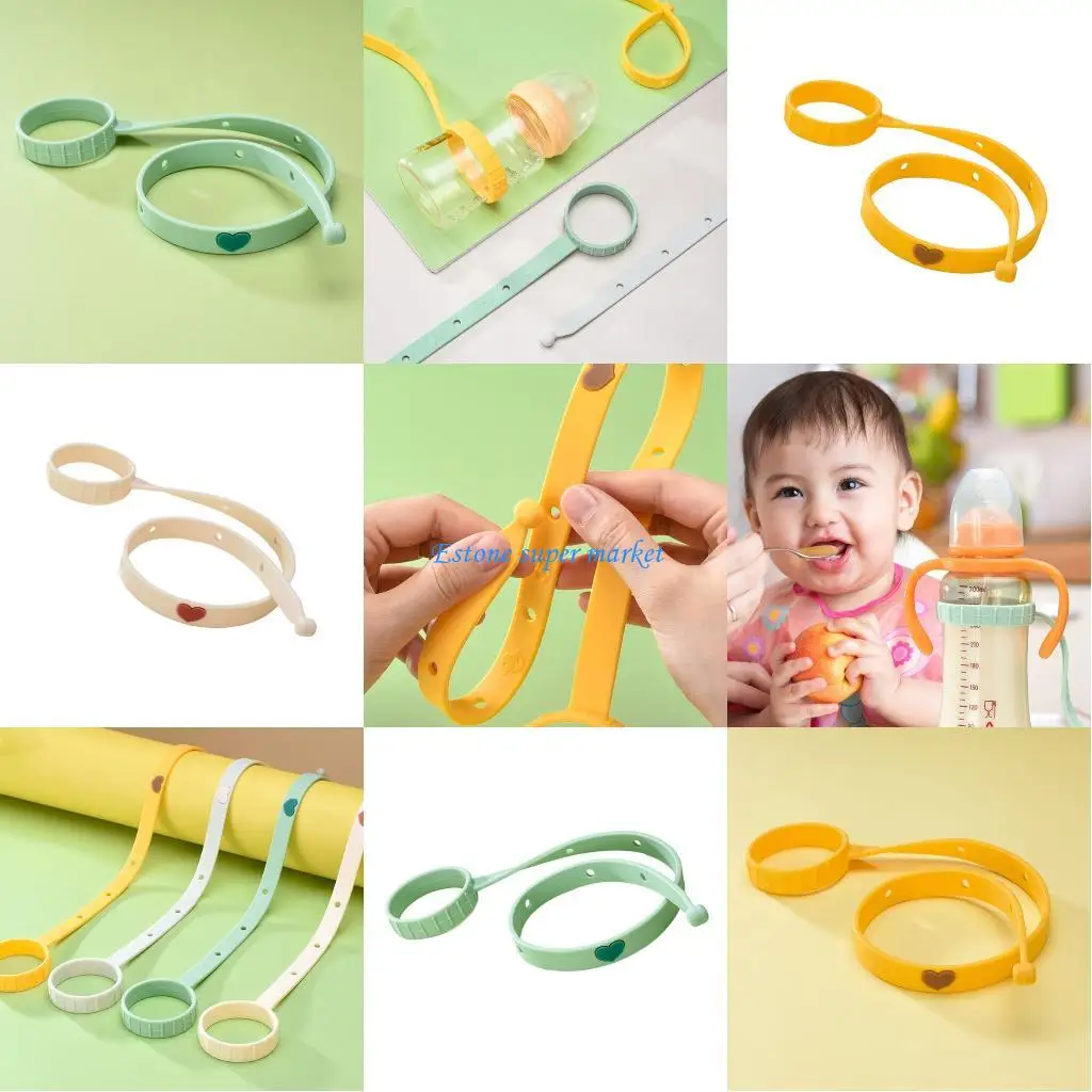 

090b Регулируемая детская бутылочная привязка цепи мягкая пища безопасная силиконовая чашка ремешок для профилактики