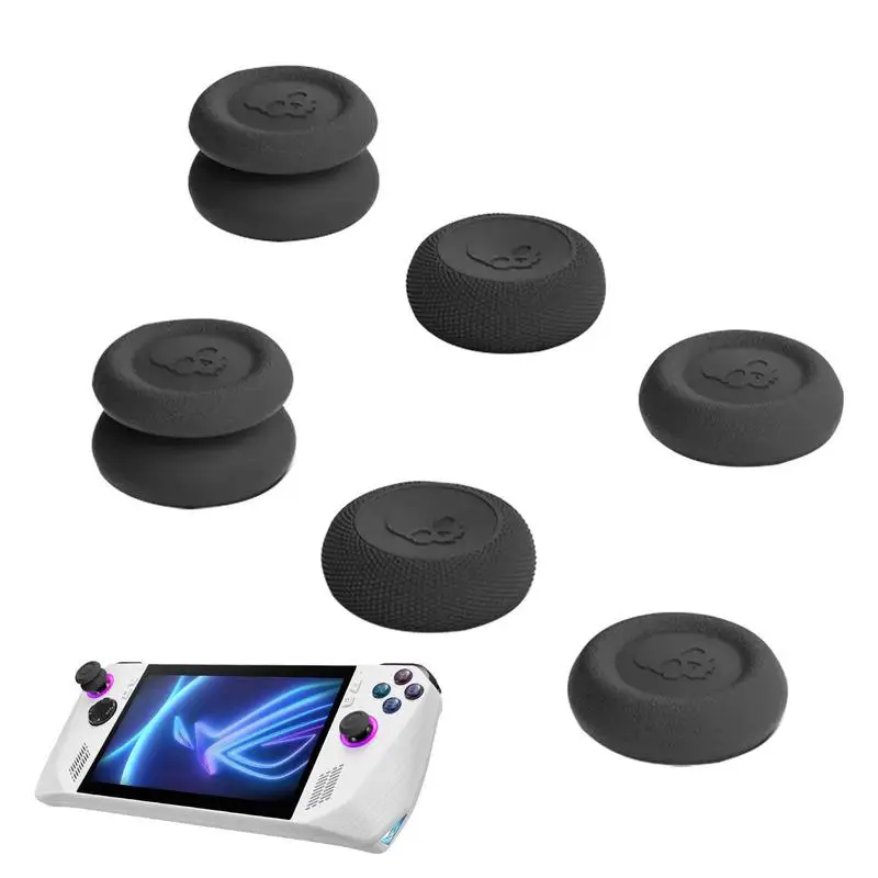 6PCS Thumb Grip for Steam Deck Game Console Non-Slip Thumbstick Cover Silicone Analog Stick Caps for AsusROG Ally Accessories​