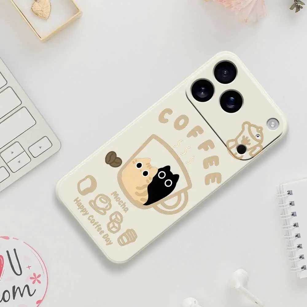 

Чехол для телефона в кошачьем стиле для iPhone 17 Pro Max 17 Air 16 15 14 Plus 13 12 11 Pro Max XS Max XR 7 8 Plus 16E Силиконовый чехол