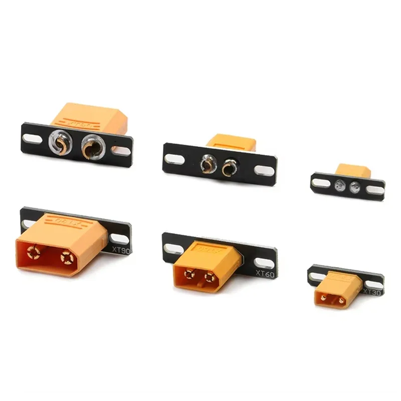 1PCS XT30 XT60 XT90 PCB Welding Board Soldered Plate Plug Fixed Seat Connector Mounting Holder for DIY RC FPV Agriculture UAV