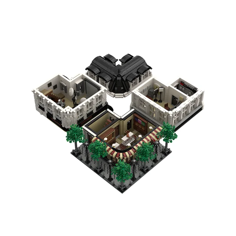 4204 قطعة MOC باريس بولانجي ستوديو وحدات نموذج اللبنات لتقوم بها بنفسك التعليم الإبداعي هدايا عيد الميلاد لعبة أطفال عيد ميلاد #3